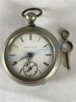 Antique Illinois watch company key wind pocket