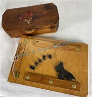 Scottie dog dresser box and album