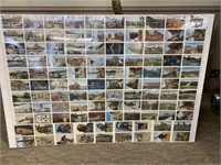 Uncut sheet of 108 postcards Colorado Utah
