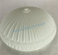Large white glass ceiling shade 1920s