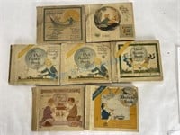Group of seven bubble books with records