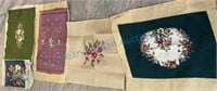 Group of vintage new old stock needle point pieces