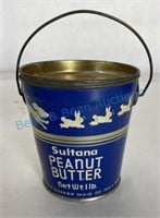 Antique tin peanut butter pale, great condition