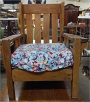 Mission oak arm chair