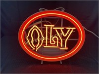 OLY Neon Beer Sign