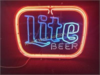 Miller Lite Neon Beer Sign