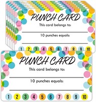 New Youngever Punch Cards 200 Pack, Incentive L