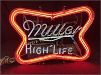 Miller High Life Flashing Neon Beer Sign