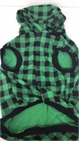 Pawz pet sweater green plaid, size 3XL