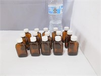 15 NOS Brown Bottles-2 oz embossed on side