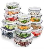 New Glass Storage Containers with Lids (13-Pack)