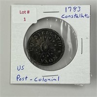 1783 Constellation Nova U.S. Post Colonial Coin