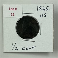 1825 U.S. Half Cent