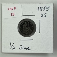 1858 U.S. Half Dime