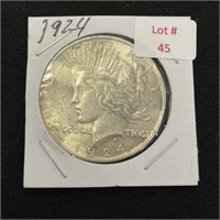 1924 Peace Dollar