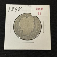 1898 Barber Half Dollar