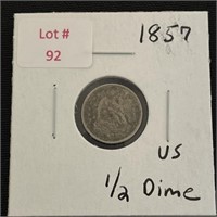 1857 U.S. Half Dime