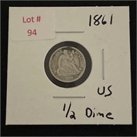 1861 U.S. Half Dime