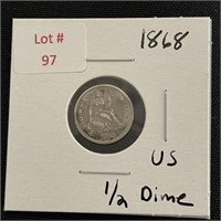 1868 U.S. Half Dime