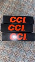 3 FULL BOXES CCI 22 LR 40 CARTRIDGES