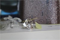 SKULL RING  - SIZE 6 1/2