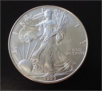 1999 American Eagle 1 Oz. Fine Silver Dollar