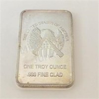 1 Troy Ounce Silver Clad Bar