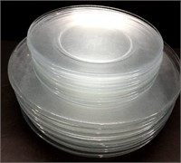 Clear Glass Luncheon & Dinner Plates