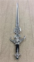 Decorative Metal Sword with Lion Detail