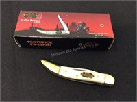New Steel Warrior Toothpick Pocket Knife