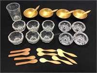 Salt Dips, Spoons, & Measuring Glass