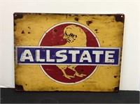 "Allstate” Metal Sign with Chick