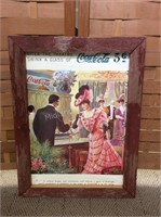 Coca-Cola Poster FrMed with Barnwood