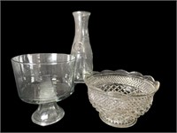 Trifle Bowl and Pedestal Serving Bowl