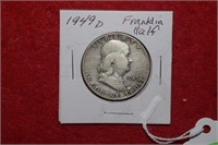 1949-D Silver Franklin Half Dollar