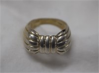Sterling Silver Bow Tie Ring Sz 6