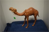 Leather Camel Figurine  Approx. 15 x 11