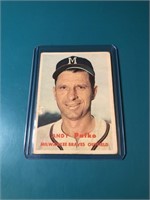 1957 Topps #143 Andy Pafko – Milwaukee Braves Cubs