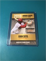 RARE 2016 Juan Soto GOLD ROOKIE CARD – Cincinnati