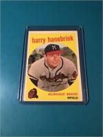 1959 Topps #32 Harry Hanebrink – Milwaukee Braves