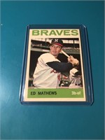 1964 Topps #35 Ed Mathews – Milwaukee Braves Eddie