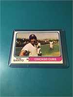 1974 Topps #270 Ron Santo Last Chicago Cubs card !