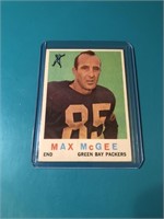 1959 Topps #4 Max McGee ROOKIE CARD – Green Bay Pa