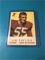 1959 Topps #155 Jim Taylor ROOKIE CARD – Green Bay