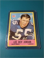 1967 Philadelphia Lee Roy Jordan ROOKIE CARD - Dal