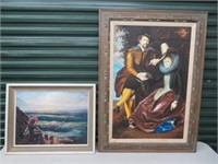 2 SIGNED OIL PAINTINGS (1 SIGNED HArris)