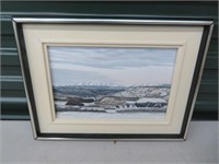ACRYLIC 'PEACE RIVER' SIGNED SUSAN WUTHRICH