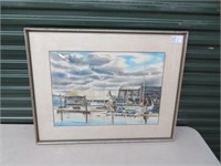 FRAMED WATERCOLOUR SIGNED BRIAN KNOWLES