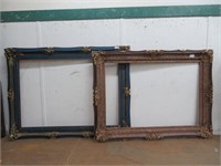 2 CARVED PICTURE FRAMES (4' X 5' & 4' X 6')