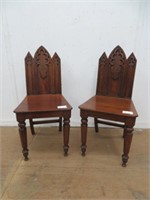 PR MAHOGANY CATHEDRAL BACK CHILDRENS CHAIRS